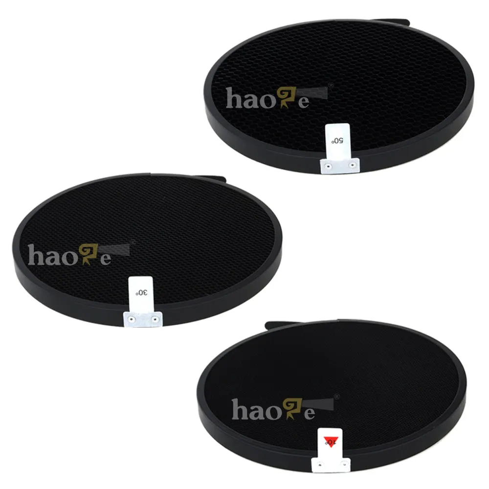 Haoge 180mm 10 30 50° Honeycomb Honey Comb Disc Grid for Profoto Zoom Reflector 2 II