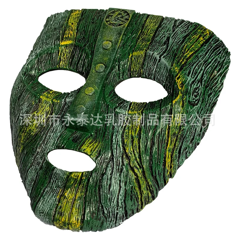 Son of the Mask 2 Loki Cosplay Mask Jim Carrey Props The God Of Mischief Ancient Mask Carnival Party Half Face Halloween Props