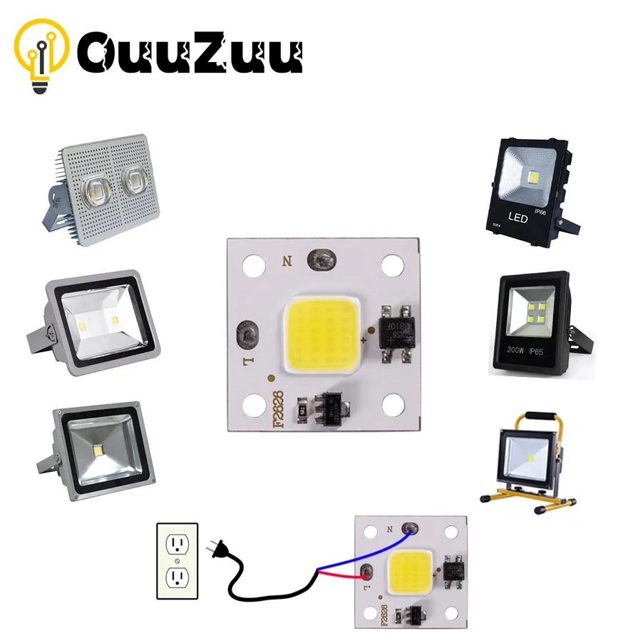 

220V 110V Smart IC MINI LED COB Chip 10W White Warm White No Need Driver LED Lamp for Flood Light Spotlight Downlight Lighting