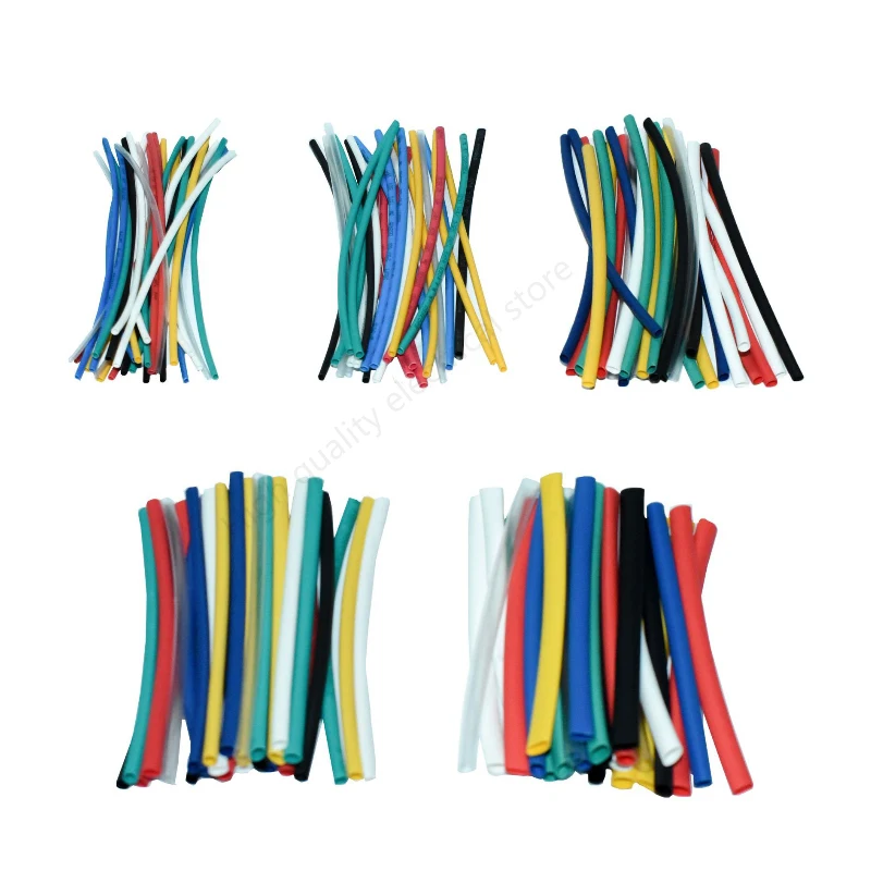 140 stücke Auto Elektrische Kabel Rohr kits Schrumpf Schlauch Schläuche Wrap Hülse Assorted 7 farbe Mixed Farbe Schläuche Sleeving wrap Draht