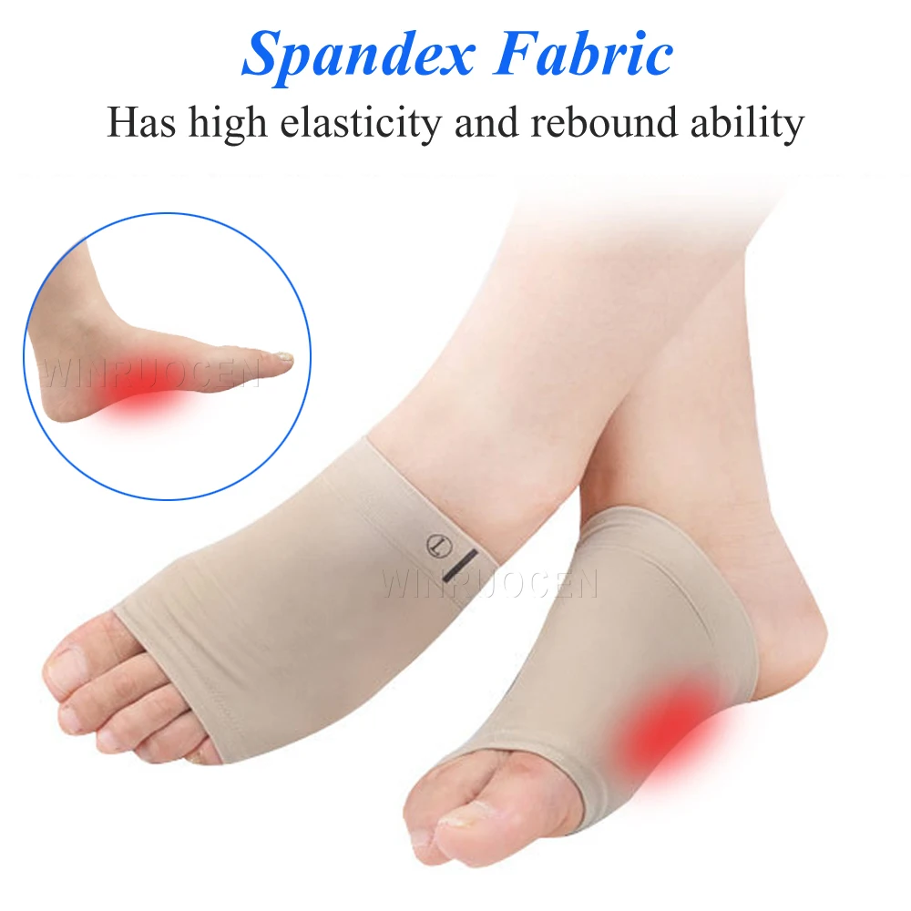 WINRUOCEN Orthopedic insoles Plantar Fasciitis Flat Feet Arch Support Sleeves Relieve Pain Sleeve Socks Heel Spurs Foot Care Pad