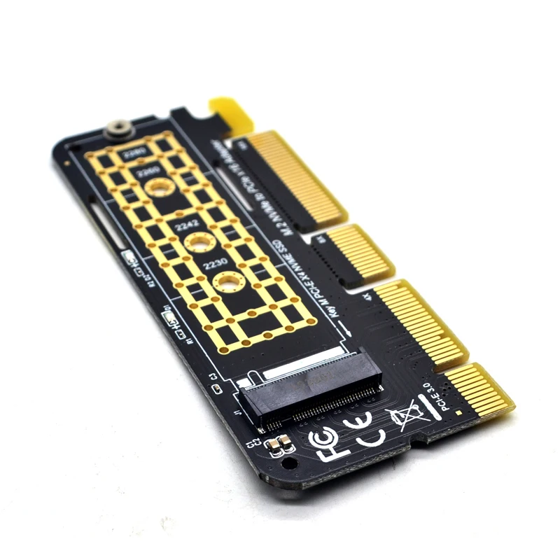 PCIE to M2 Adapter M.2 NVME Adapter SSD M2 M.2 PCIE Adapter PCIE3.0 X16 Riser Card M Key for PCI Express 3.0 X4 2230-2280 M2 SSD