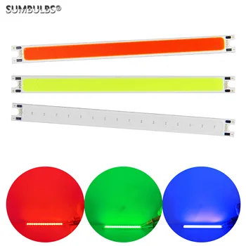 SUMBULBS-شريط إضاءة LED ، 12 فولت ، 5 وات ، أحمر ، أخضر ، أزرق ، أبيض بارد ، DC12V COB ، 10 سنتيمتر ، 100 مللي متر