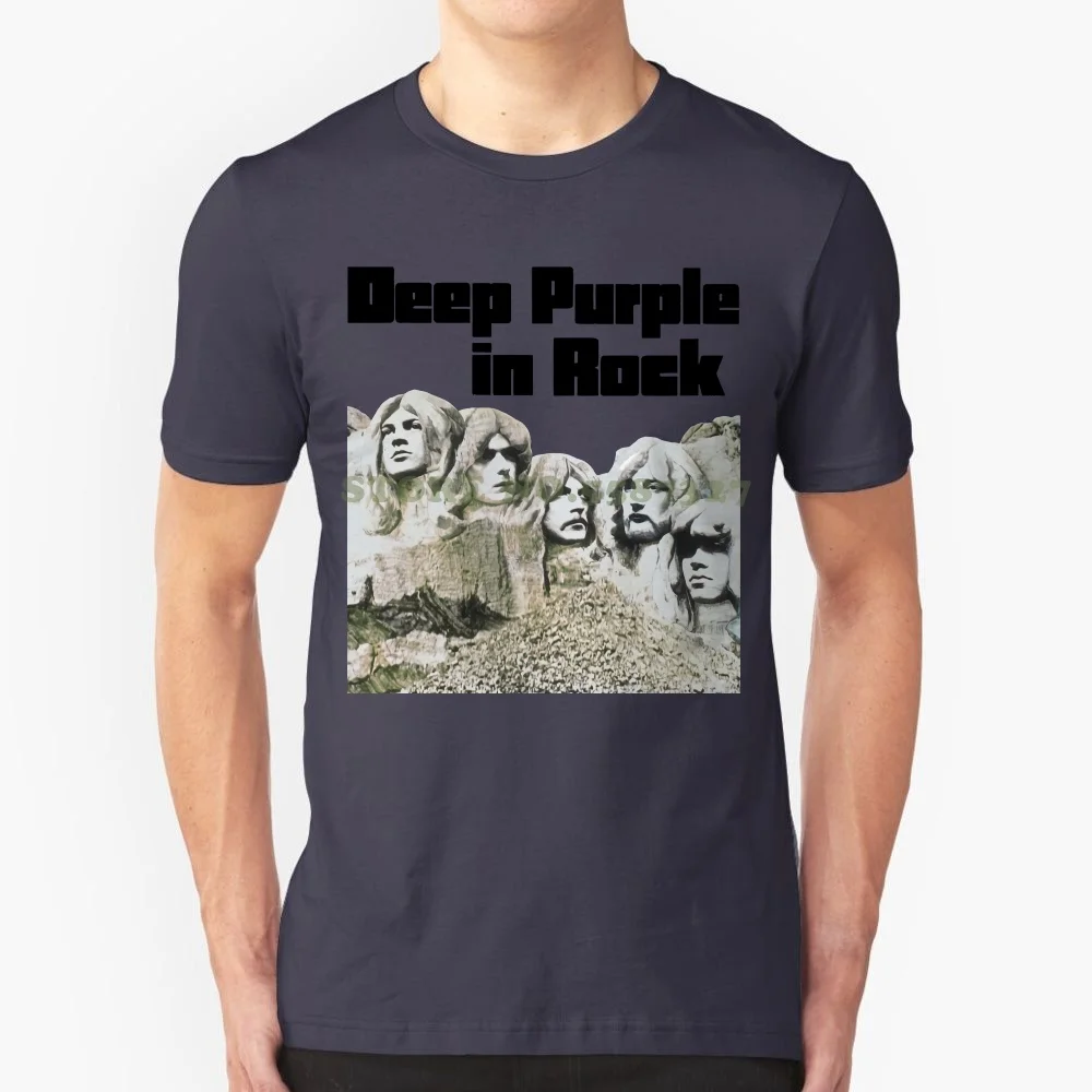 Deep Purple In Rock Shirt S M L Xl Xxl 3xl Blue Tshirt Official Band T Shirt T Shirt Men Clothing