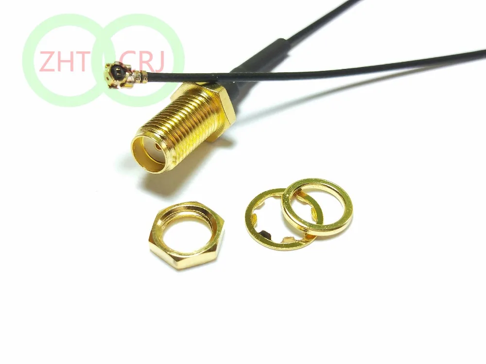 1000pcs cable 5cm 10cm 15cm 20cm SMA female nut bulkhead to IPX U.FL female 1.13 cable pigtail adapter