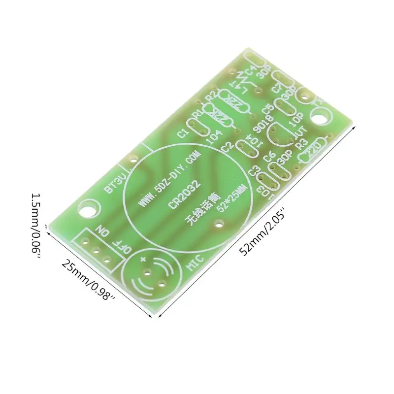 1 PC Simple FM Wireless Microphone Parts Electronic Training DIY Kit New