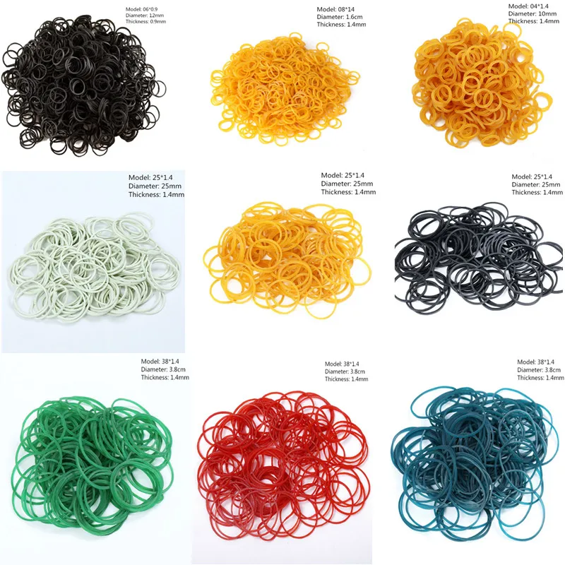 Office Rubber Ring,Rubber Bands Strong Elastic Bands Stationery Holder Band Loop School Office Supplies Rubber Ties