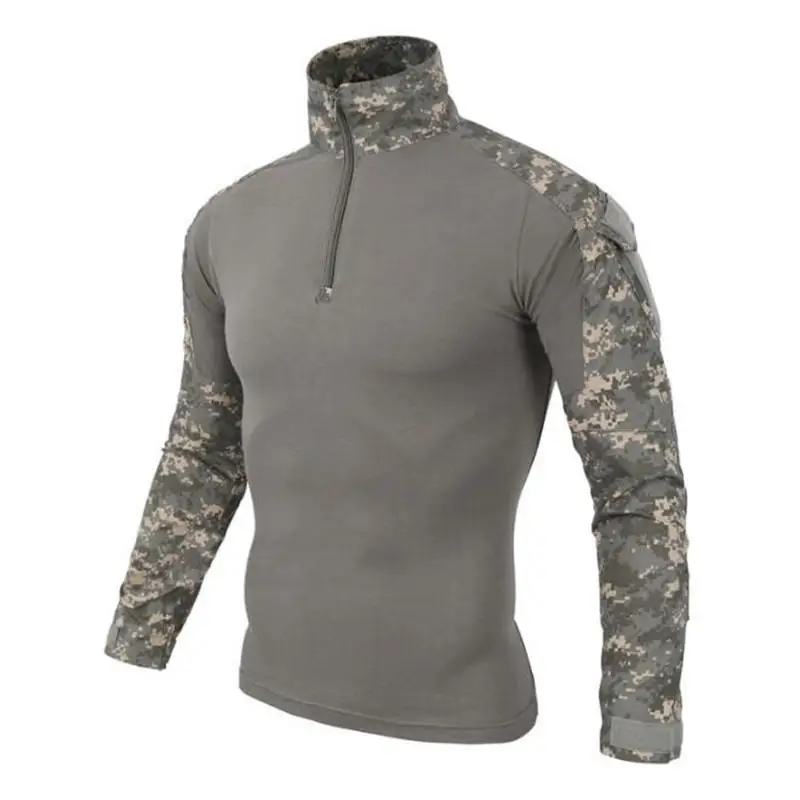 Exército dos eua tático militar uniforme airsoft camuflagem combate-camisas comprovadas assalto rápido camisa de manga longa batalha greve