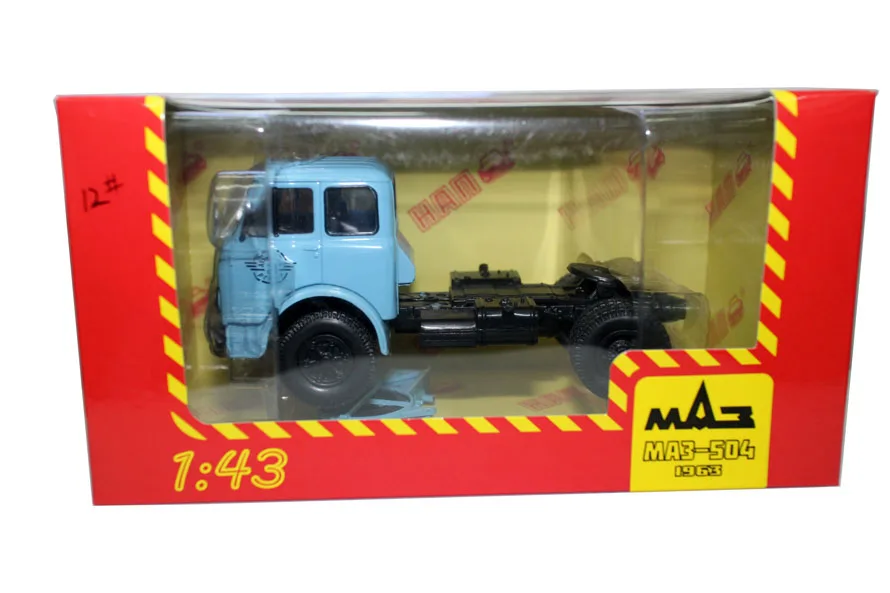 High simulation 1:43 alloy Russian MAZ 504 truck head model,high-quality collectible toys in original packaging,free shipping