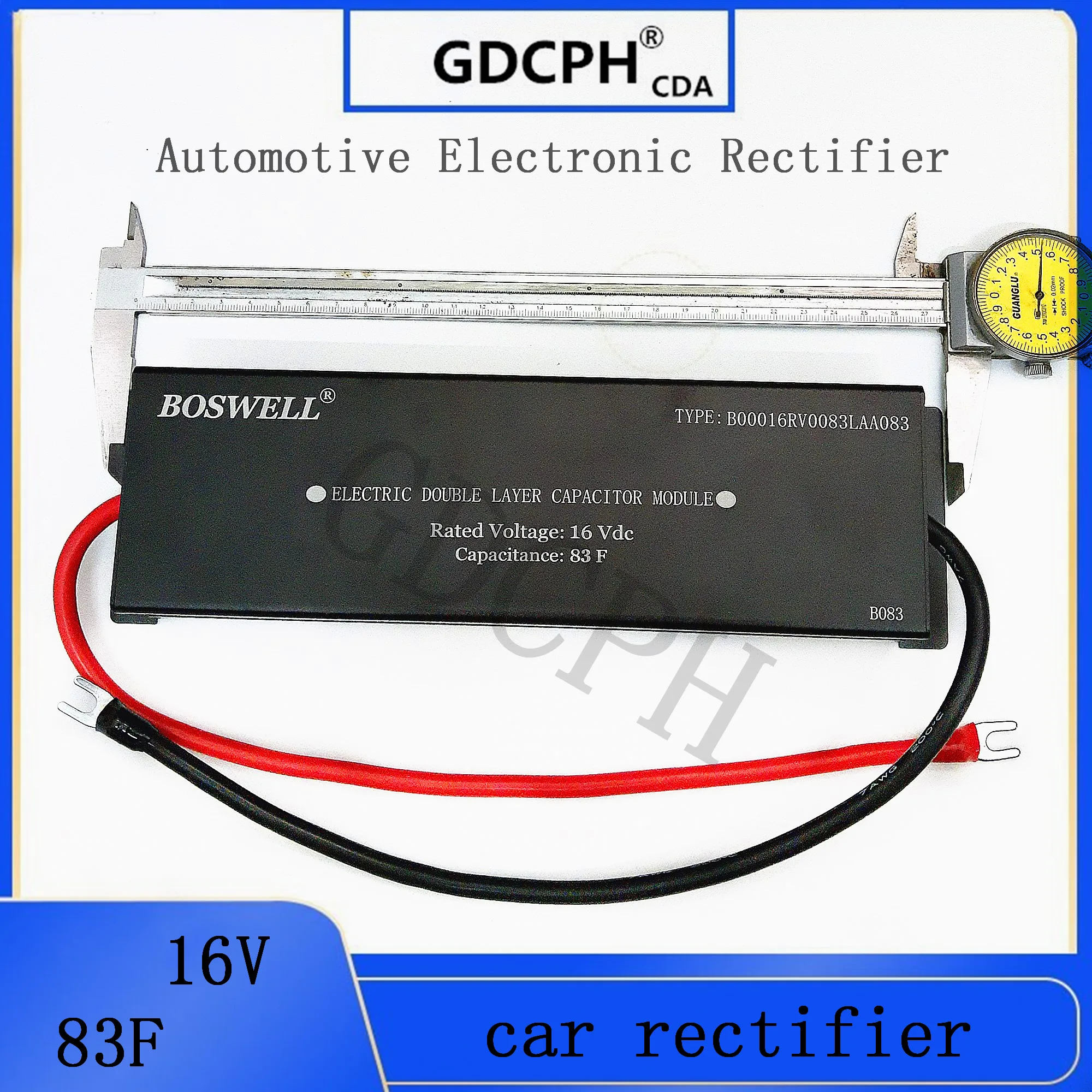 Raddrizzatore elettronico automobilistico 16V83F 2.7V500F condensatore Super Farad per avvio automobilistico con guscio in alluminio