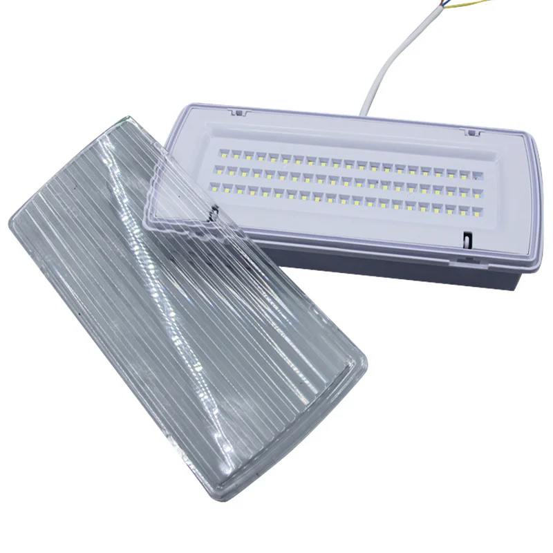 Lámpara de emergencia Luz recargable Iluminación LED automática 3 horas de duración Pérdida de energía Tienda en casa Oficina Escuela Ac85 ~ 265v