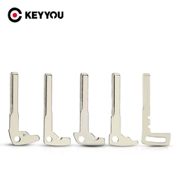 KEYYOU High Quality Replacement Smart Car Key Blade For Mercedez Benz BGA Chrome C E Class Emergency Insert Uncut Blank Blade