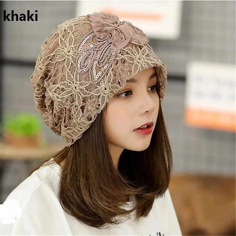 2023 hot sale lace hat Three flowers toe cap  Sweet temperament hood Embossed hat