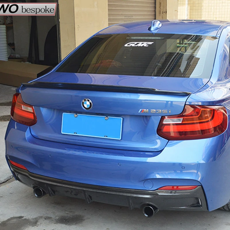 

C74 Style For BMW F22 Spoiler Carbon Fiber Spoiler 2 Series F22 Coupe & F87 M2 220i M235i 228i Carbon Spoiler Lips 2014 - UP