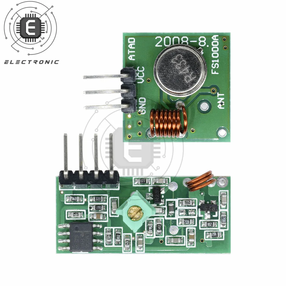 433Mhz RF Wireless Transmitter Module And Receiver Kit 5V DC 433MHZ Wireless For Arduino Diy Kit Wireless Receiver Module
