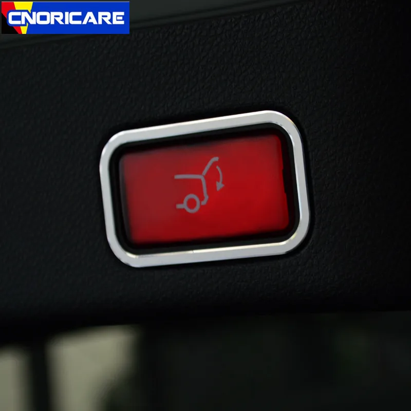 Car Trunk Electric Switch Button Frame Decorative Sticker Trim For Mercedes Benz E Class W213 300 2016-17 Interior Accessories
