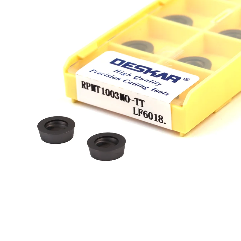 Carboneto Redondo Inserção Deskar Torno Cnc Fresagem Interna Ferramenta de Gerencio Rpmt 1003 para Srdpn Titular Rpmt1003 Rpmt10t3 Rpmt1204 Lf6018