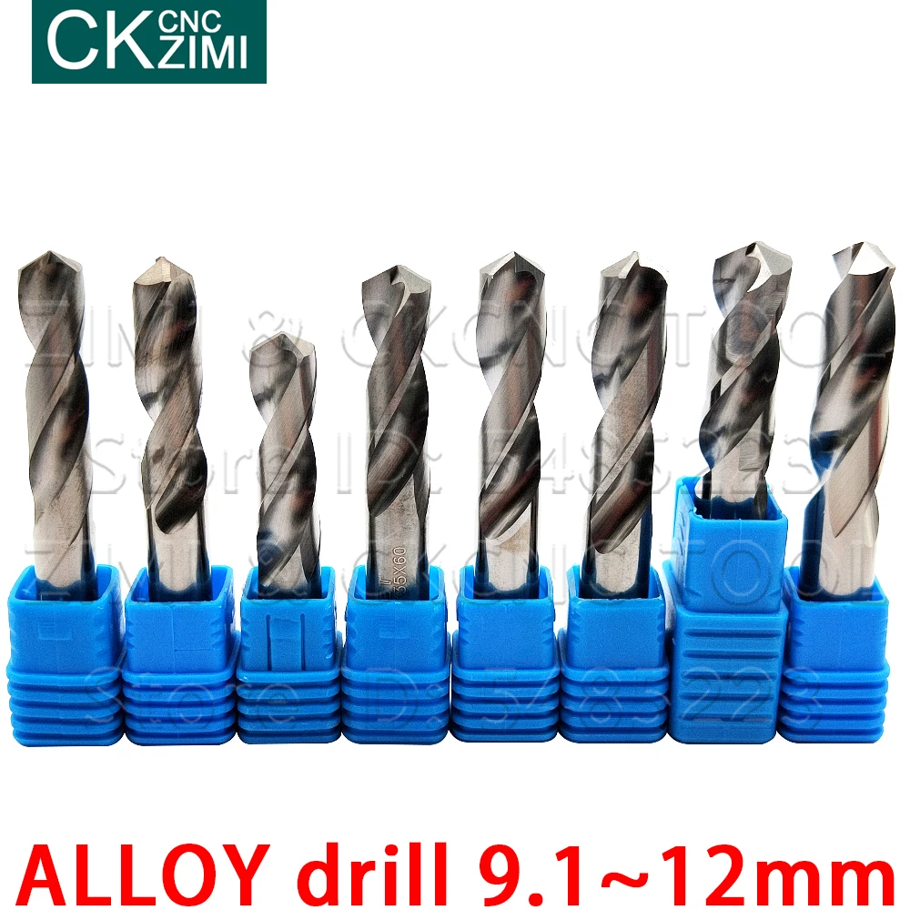 1PCS 9.1-12มม.คาร์ไบด์เจาะสแตนเลสWoodworking Twistเจาะรูเจาะโลหะเครื่องกลึงCNC