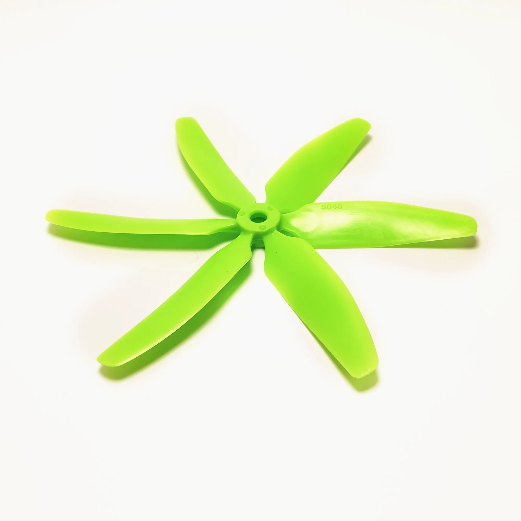 2 pares de hélices de 6 palas 5040 CW/CCW PC verde para RC 5 pulgadas FPV Drone 250 280 Racing Quadcopter, piezas de reparación