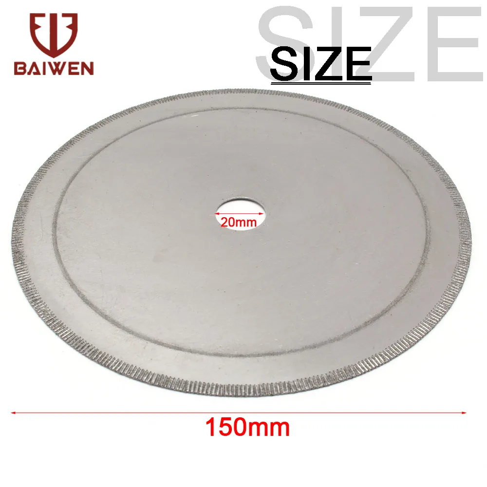 Super Thin Circular เพชรใบมีด6/7/8/10/12นิ้วตรงฟันตัดสำหรับตัดหยกแผ่นสำหรับ Agate อัญมณีหิน Slits