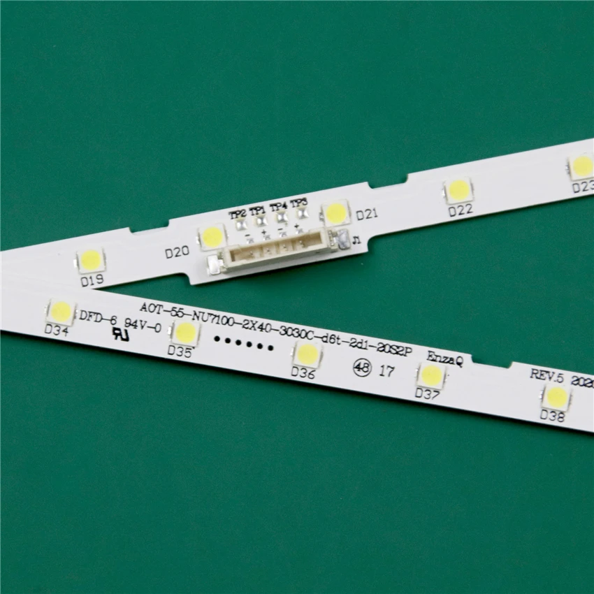 LED TV Bands For Samsung UE55NU7100 UE55NU7095 UE55NU7090 UE55NU7092 UE55NU7097 UE55NU7099 LED Bars Backlight Strips Line Rulers