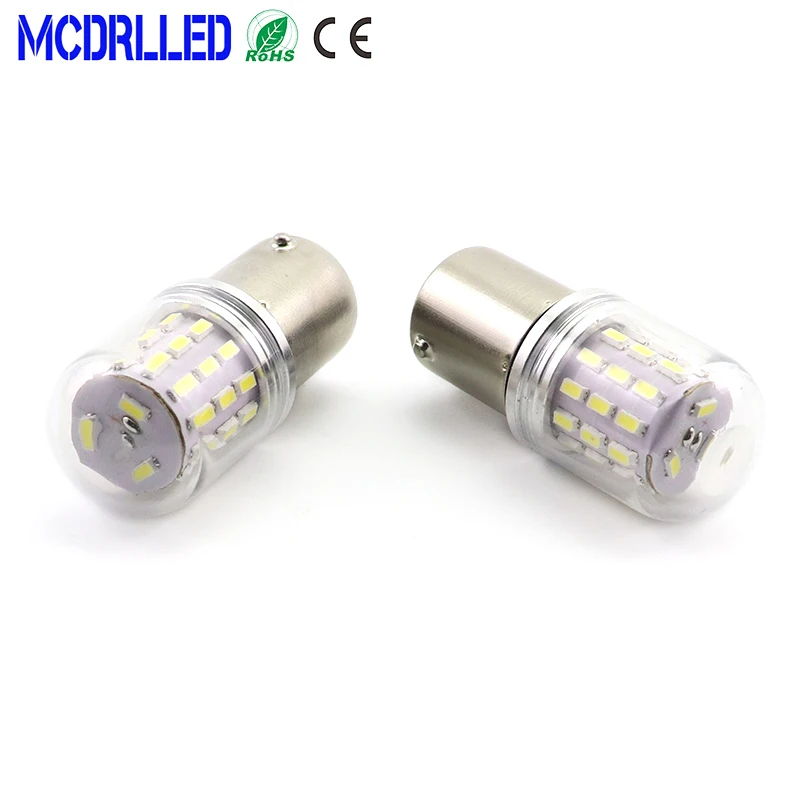 Mcdrlled G18 R10W P21W Led Bulbs Boat Semaphore Strobe Auto Signal Light White 6V 12V 24V 48V