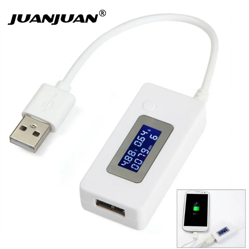 Ekran LCD Mini kreatywny telefon USB Tester przenośny lekarz miernik napięcia prądu mobilna ładowarka detektor