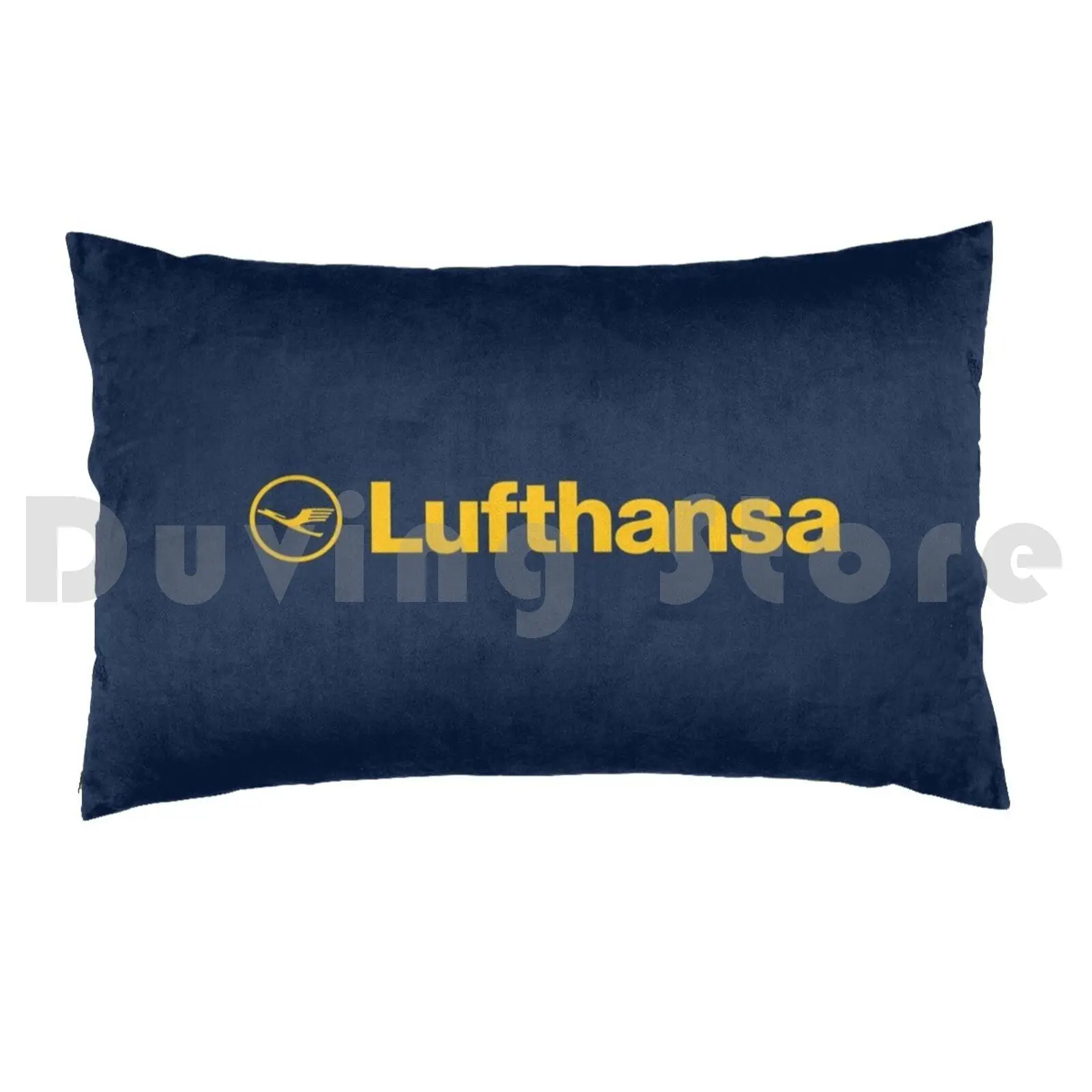 Lufthansa Pillow Case DIY 50*70 Lufthansa Aviation Jet Plane Pilot Captain Stripes Airways Boeing Airbus Airplane