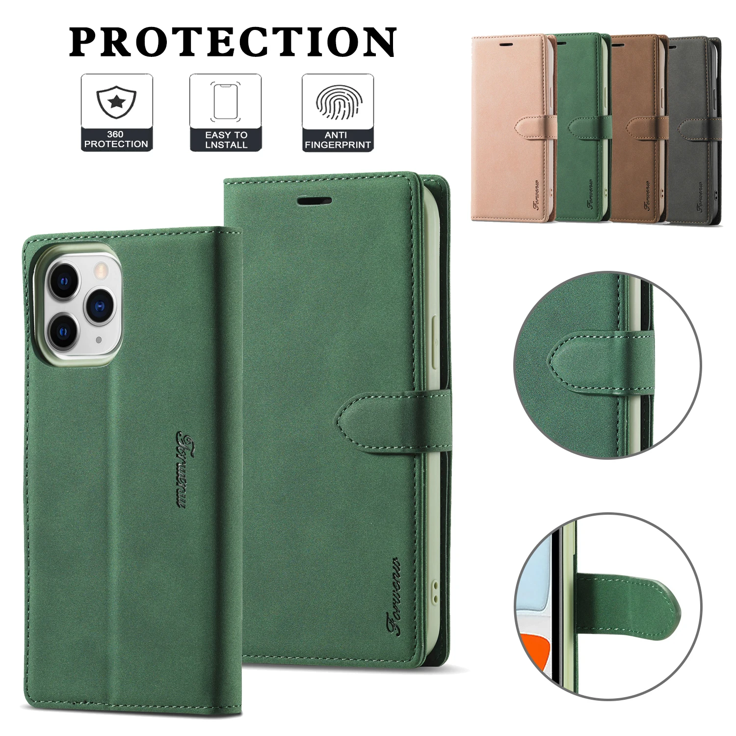 

Galaxy S22 Plus Leather Phone Case For S21 Ultra S20 FE 5G S10 S9 S8 S20 S10E Note 9 10 20 Wallet Stand Card Luxury Flip Cover