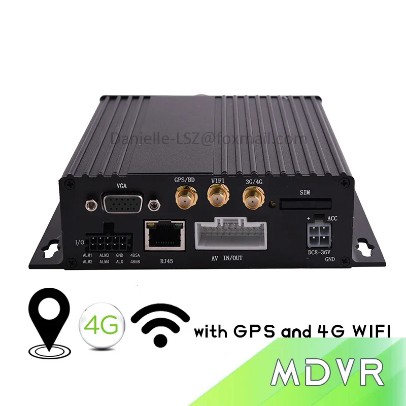 Vehicle Car 4CH 4G GPS WIFI 1080P Mobile DVR Remote View MDVR For Truck Van Bus