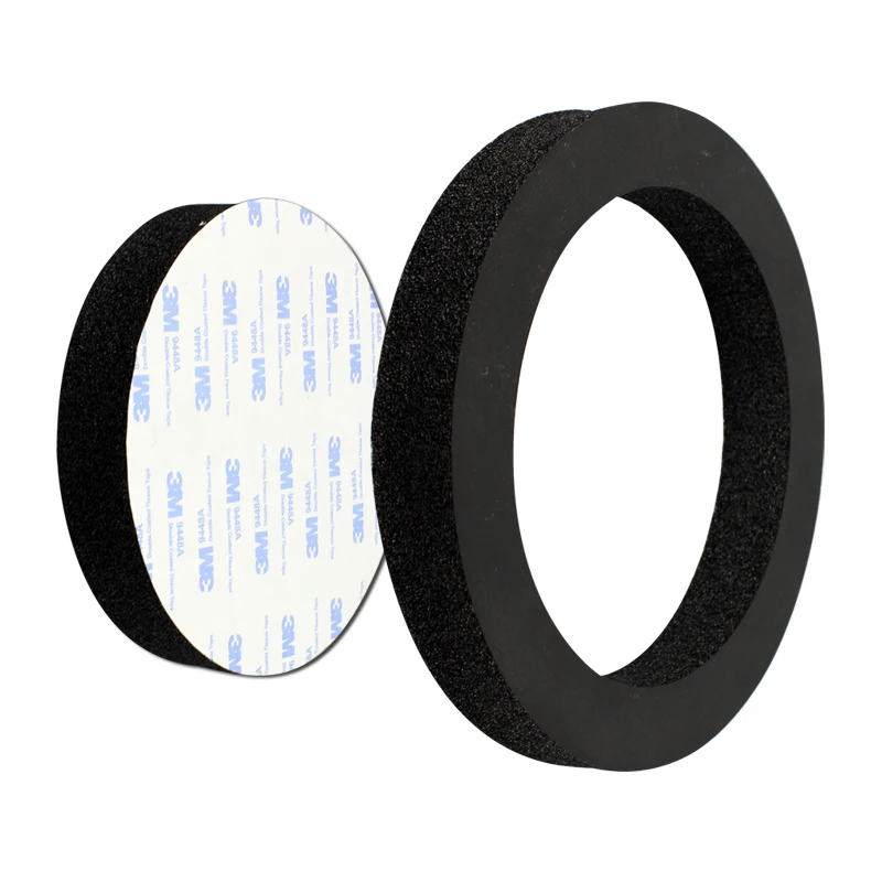 6.5 بوصة صوت السيارة العالمي المتكلم العزل حلقة عازلة للصوت وسادة قطن صوت مجد # أسود