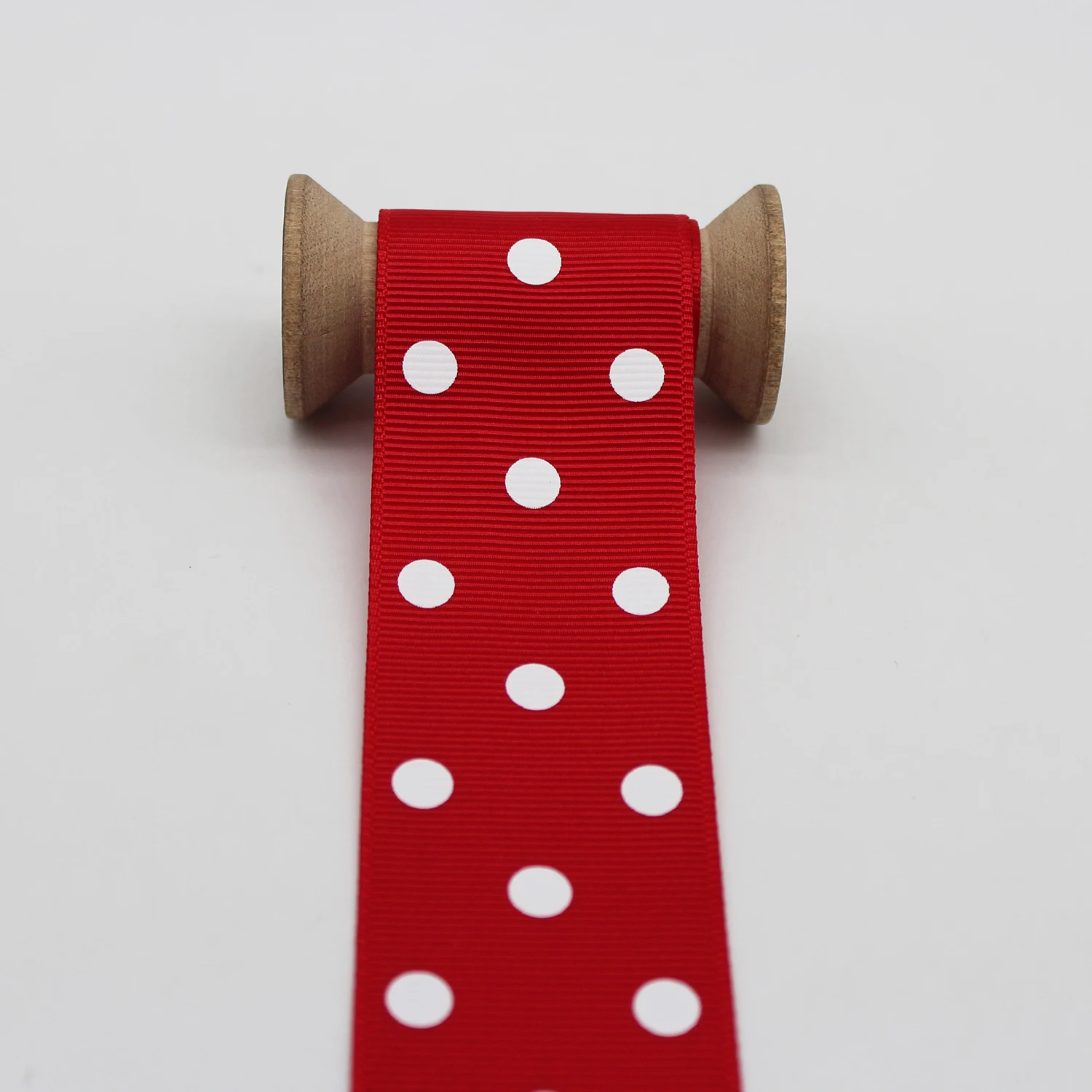 1 1/2 inch 38mm Polka Dot Grosgrain Ribbons Print Polyester Tapes For Hair Scrunchies Crafts Handmade Accessories 5 Meter/Lot