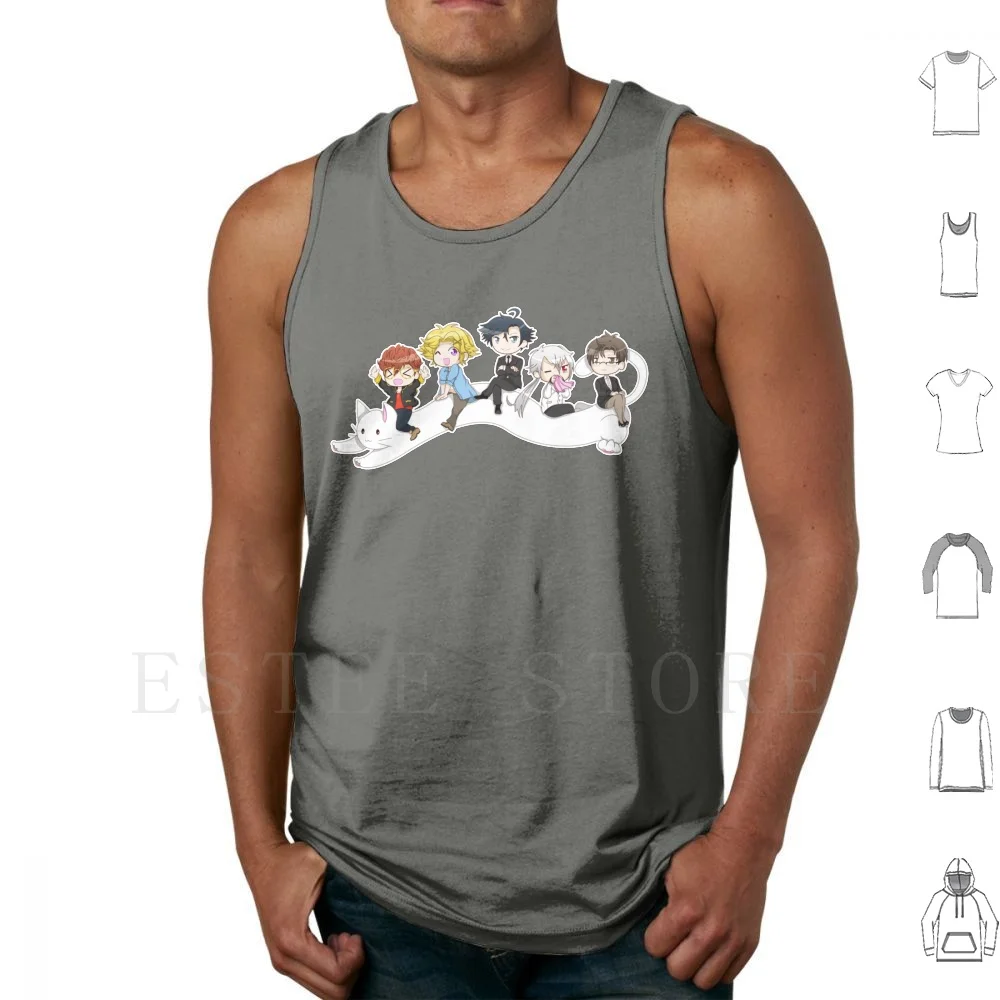 Camisetas sin mangas Mystic Messenger Longcat, camisetas sin mangas Mystic Messenger Longcat Space Jumin Han Jaehee Kang Zen Ryu Hyun Yoosung Kim