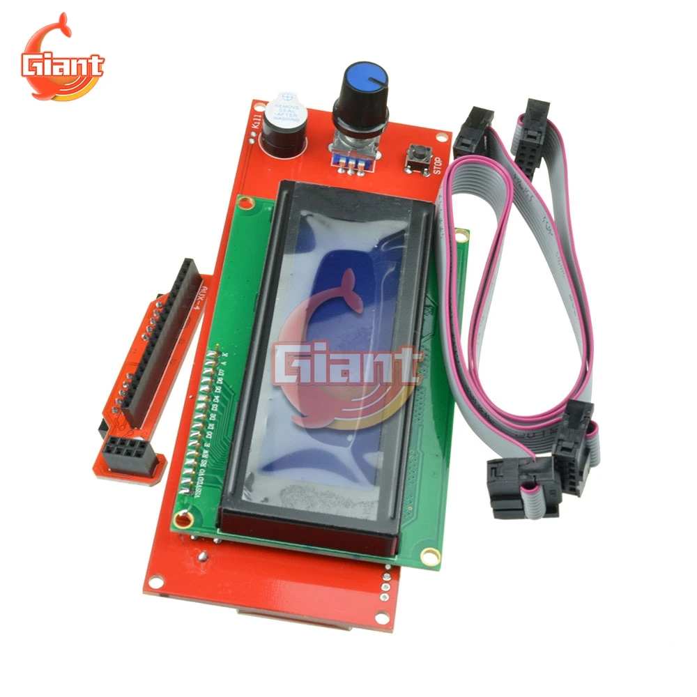 Display 3d Peças da Impressora Controlador Adaptador Inteligente Reprap Rampas 1.4 1.6 Mega 2560 Board 2004lcd Anet-a8 2004lcd