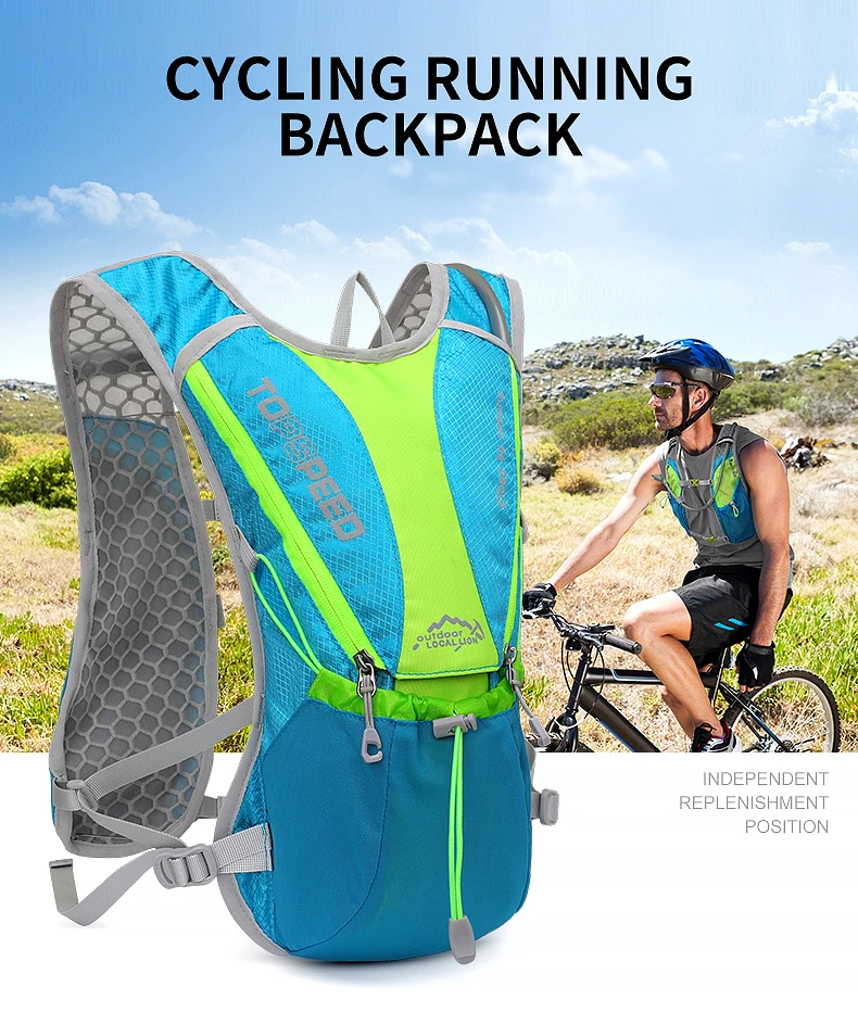 Mochila ultraligera para correr, ciclismo, trail Running, senderismo, Maratón, bolsa de agua para exteriores, botella de agua de 500ML, 1.5L