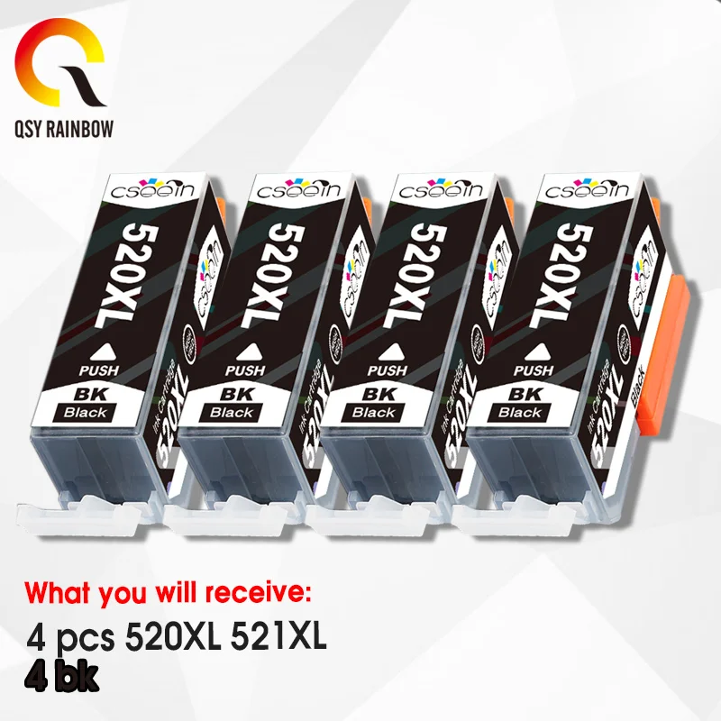 Penuh Ink Cartridge PGI 520 CLI 521 XL untuk Canon Pixma MP540 MP550 MP560 MP620 MP630 MP640 MP980 MP990 MX860 MX870 IP3600 Printer