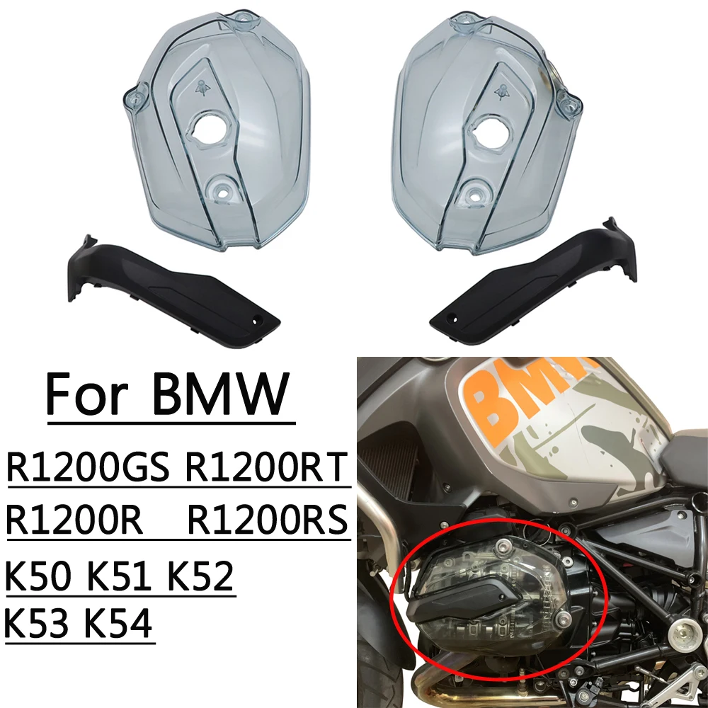 Cylinder Head Valve Ignition Coil Cover For BMW R1200GS K50 51 52 53 54 R1200RT Motorcycle Engine Guard Covers transparent lid