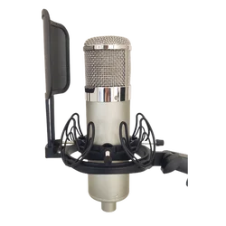 Free Shipping U47 Microphone Body Case Shell Silver Color Shock Mounting With 3XLM Chrome Plated Basket U47 Microphone Body