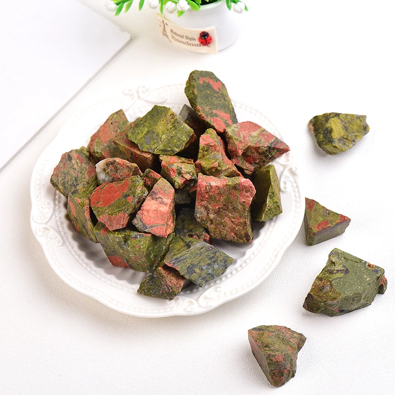 Natural Stone Unakite Crystal Gravel Specimen Repair Rock Mineral Healing Stone Gift Jewelry Accessory Home decor Reiki Aquarium