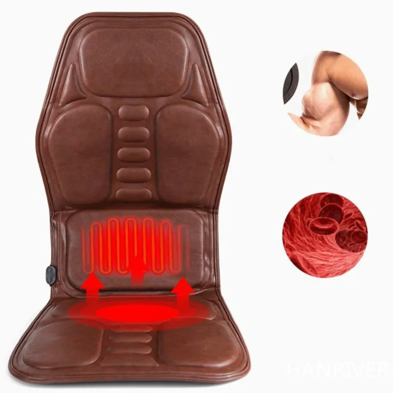 Car massage pad cervical vertebra neck waist car home massage cushion 2 and 1 body massager health care