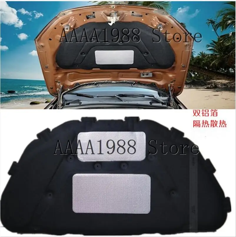 

Для BMW X1 E84 2009-2015, автомобильная теплоизоляция, шумоизоляция, хлопок, передний капот, коврик для брандмауэра двигателя, накладка, покрытие, шумоизолятор, аксессуары