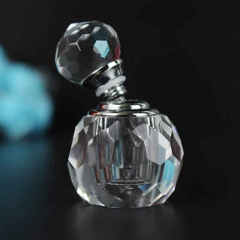 

Cute Mini Clear Crystal Empty Refillable Perfume Glass Bottle Home Decoration Lady's Gifts