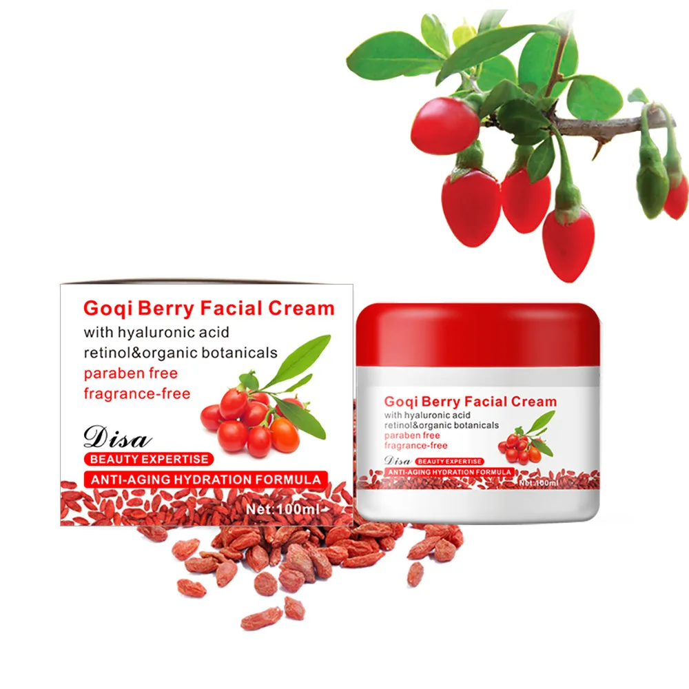 Goqi Berry Facial Cream Anti-wrinkle Whitening Moisturizing Cream With Hyaluronic Acid Retinol & Organic Cream Face Skin Care