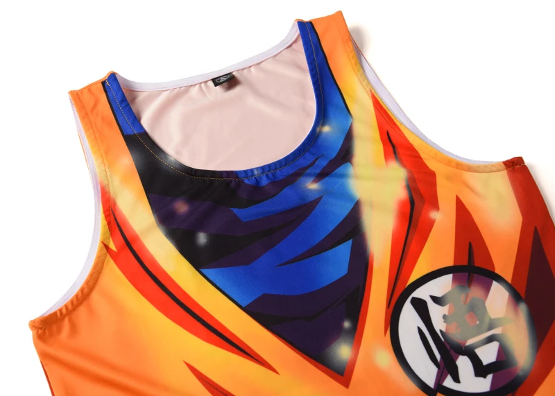 Summer New Arrival Anime Casual Tank Tops Print son Goku 3D Vest Sleeveless Singlets Mens Fashion Tops Jersey Tank Tops