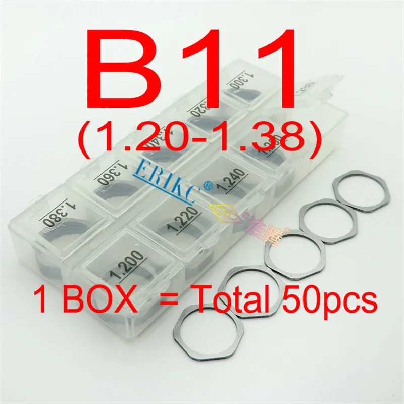 1000PCS ERIKC Injector Adjust Shims B11 B12 B13 B14 B16 B22 B25 B26 B31 B48 B21 B23 B24 B27 Diesel Gasket Kit Washer For Bosch