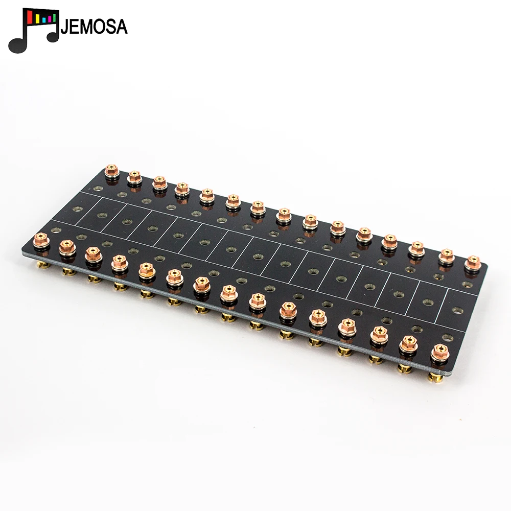 1PC Audio Turret Board Strip Tag Board Terminal Lug Board Solder Gold Plated Copper Screw Type Audio Vintage Tube Amplifier