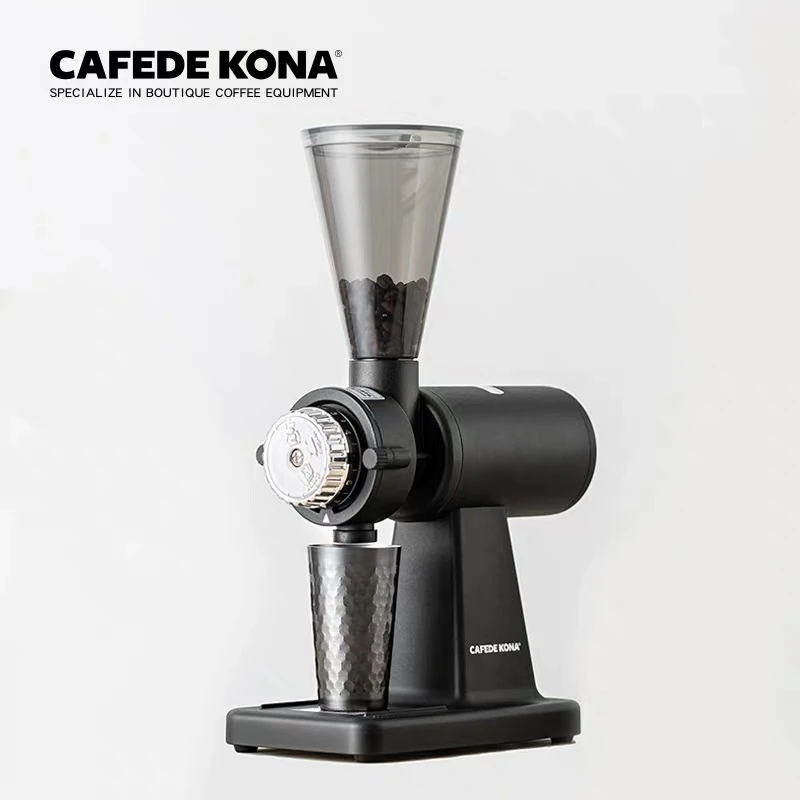 CAFEDE KONA electric grinder half-ghost tooth knife grinder automatic coffee bean grinder Taiwan