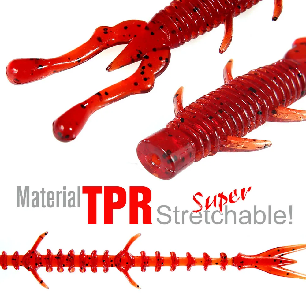FSTK TPR Soft Bass Bait 55mm 1.3g 20pcs/jar Soft Shrimp Fishing Lure Pesca Lsca Artificial Wobblers Attractive Fish Soft Worm image 4