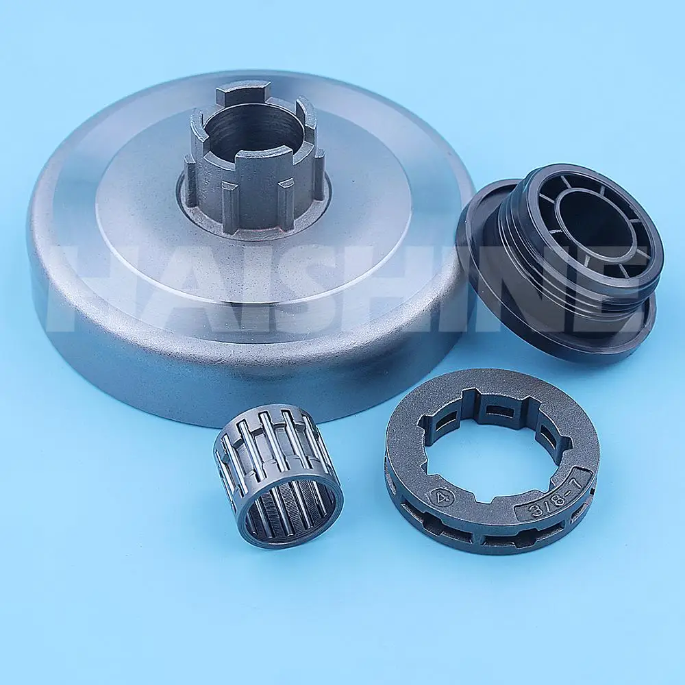 Tambor de Embreagem Husqvarna 394 394xp 395xp Roda Dentada Peças de Reposição com Rolamento de Agulha 395 Polegadas7t