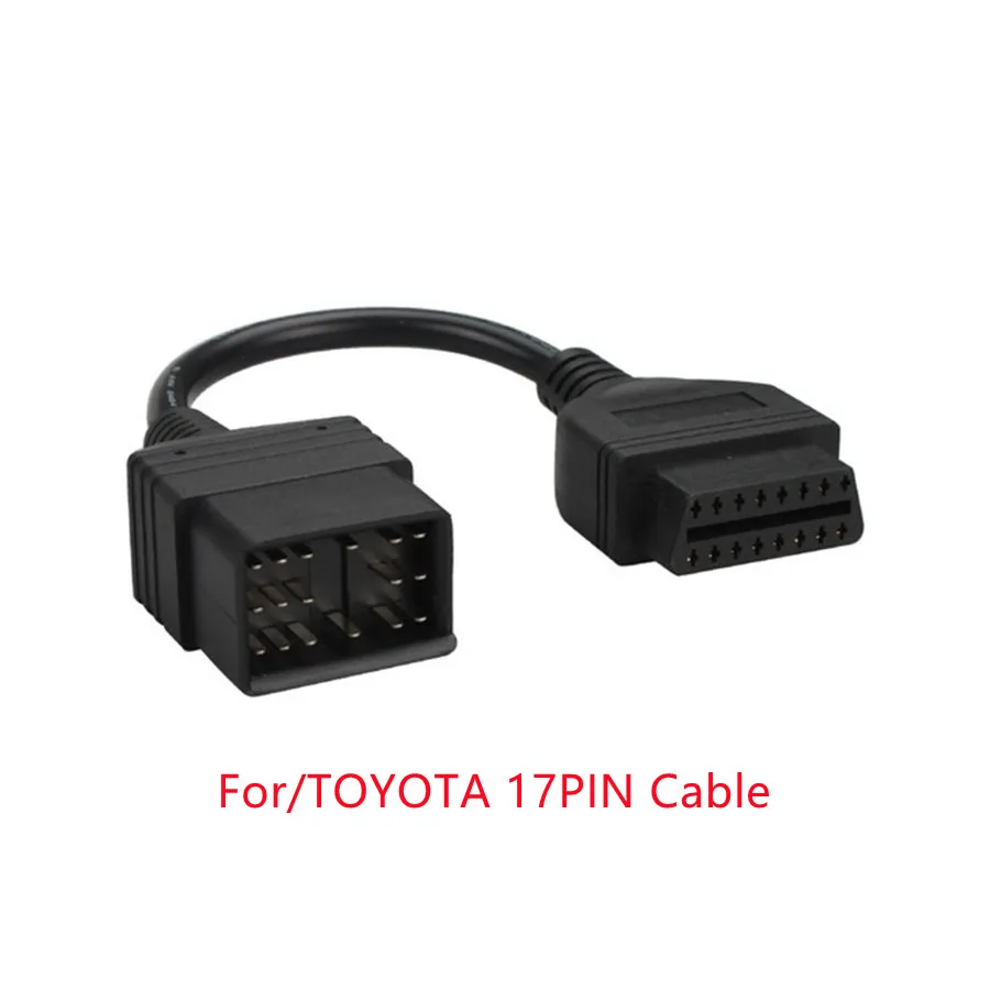 

Acheheng Cables for Toyota 17 PIN to OBD1 OBD2 Adapter Diagnostic Cable for Toyota 17pin to 16pin OBDII Extension Cable